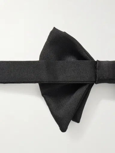De Petrillo Pre-Tied Silk and Cotton-Blend Twill Bow-Tie - Men | Thumbnail 3 De Petrillo Pre-Tied Silk and Cotton-Blend Twill Bow-Tie - Men | Thumbnail 3
