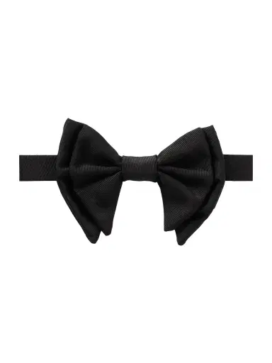 De Petrillo Pre-Tied Silk and Cotton-Blend Twill Bow-Tie - Men | Thumbnail 1 De Petrillo Pre-Tied Silk and Cotton-Blend Twill Bow-Tie - Men | Thumbnail 1
