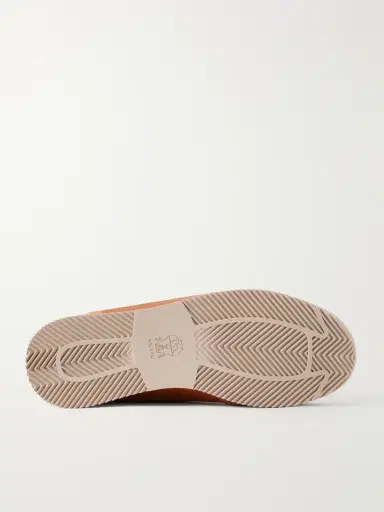 Brunello Cucinelli Leather-Trimmed Suede Sneakers - Men | Thumbnail 3 Brunello Cucinelli Leather-Trimmed Suede Sneakers - Men | Thumbnail 3