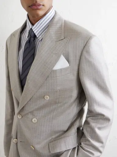 Brunello Cucinelli Cotton-Twill Pocket Square - Men | Thumbnail 2 Brunello Cucinelli Cotton-Twill Pocket Square - Men | Thumbnail 2