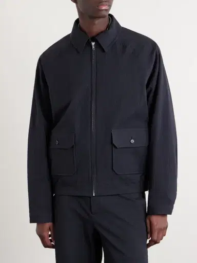 BODE Cotton-Blend Seersucker Bomber Jacket - Men | Thumbnail 3 BODE Cotton-Blend Seersucker Bomber Jacket - Men | Thumbnail 3