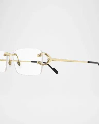 Cartier Men 's Rimless Metal Optical Glasses | Thumbnail 2 Cartier Men 's Rimless Metal Optical Glasses | Thumbnail 2