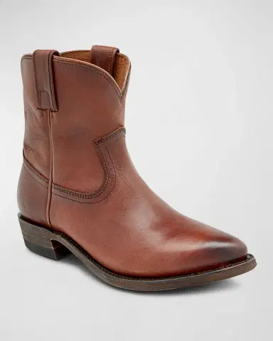 Frye Billy Leather Short Western Boots | Thumbnail 2 Frye Billy Leather Short Western Boots | Thumbnail 2