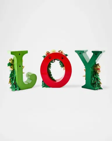 MacKenzie-Childs Check It Out Illuminated JOY Letters, 3-Pieces | Thumbnail 2 MacKenzie-Childs Check It Out Illuminated JOY Letters, 3-Pieces | Thumbnail 2