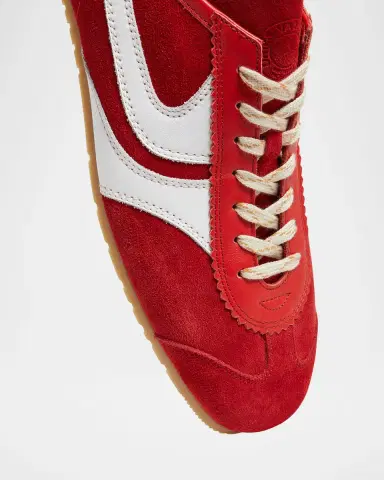 Dries Van Noten Men's Suede and Leather Low-Top Sneakers | Thumbnail 2 Dries Van Noten Men's Suede and Leather Low-Top Sneakers | Thumbnail 2