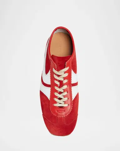Dries Van Noten Men's Suede and Leather Low-Top Sneakers | Thumbnail 3 Dries Van Noten Men's Suede and Leather Low-Top Sneakers | Thumbnail 3