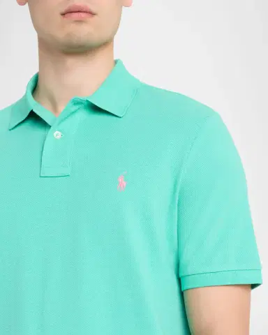 Polo Ralph Lauren Men's The Iconic Mesh Classic-Fit Polo Shirt | Thumbnail 5 Polo Ralph Lauren Men's The Iconic Mesh Classic-Fit Polo Shirt | Thumbnail 5