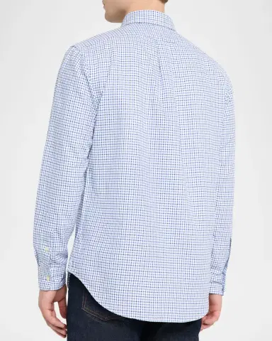Polo Ralph Lauren Men's Classic-Fit Oxford Check Button-Down Shirt | Thumbnail 3 Polo Ralph Lauren Men's Classic-Fit Oxford Check Button-Down Shirt | Thumbnail 3