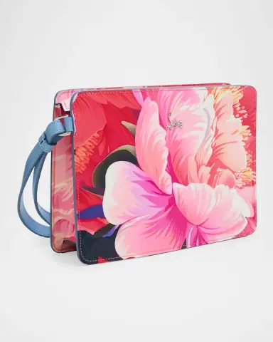 Christian Louboutin Bettina Wristlet Pouch Bag in Floral-Print Leather | Thumbnail 3 Christian Louboutin Bettina Wristlet Pouch Bag in Floral-Print Leather | Thumbnail 3