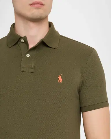 Polo Ralph Lauren Men's Custom Slim Fit Soft Cotton Polo Shirt | Thumbnail 5 Polo Ralph Lauren Men's Custom Slim Fit Soft Cotton Polo Shirt | Thumbnail 5