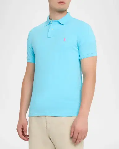 Polo Ralph Lauren Men's Custom Slim Fit Polo Shirt | Thumbnail 4 Polo Ralph Lauren Men's Custom Slim Fit Polo Shirt | Thumbnail 4
