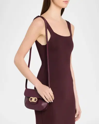 Ferragamo Izzy Grain Leather Gancini Crossbody Bag | Thumbnail 2 Ferragamo Izzy Grain Leather Gancini Crossbody Bag | Thumbnail 2