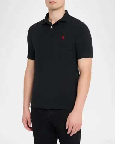 Polo Ralph Lauren Men's Custom Slim Fit Soft Cotton Polo Shirt | Thumbnail 4 Polo Ralph Lauren Men's Custom Slim Fit Soft Cotton Polo Shirt | Thumbnail 4