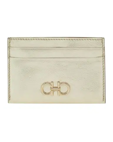 Ferragamo Gancini Leather Card Holder | Thumbnail 1 Ferragamo Gancini Leather Card Holder | Thumbnail 1