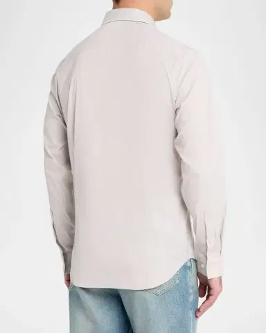 Theory Men 's Sylvain Hairline Stripe Point-Collar Sport Shirt | Thumbnail 3 Theory Men 's Sylvain Hairline Stripe Point-Collar Sport Shirt | Thumbnail 3