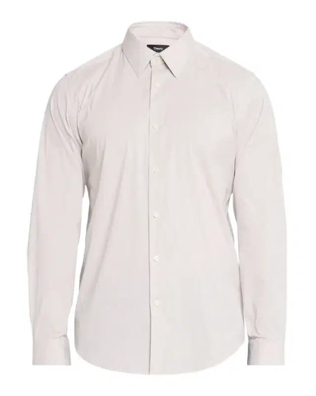 Men 's Sylvain Hairline Stripe Point-Collar Sport Shirt Men 's Sylvain Hairline Stripe Point-Collar Sport Shirt