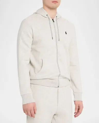 Polo Ralph Lauren Men's Double-Knit Full-Zip Hoodie | Thumbnail 3 Polo Ralph Lauren Men's Double-Knit Full-Zip Hoodie | Thumbnail 3