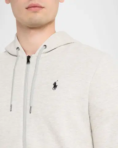 Polo Ralph Lauren Men's Double-Knit Full-Zip Hoodie | Thumbnail 4 Polo Ralph Lauren Men's Double-Knit Full-Zip Hoodie | Thumbnail 4