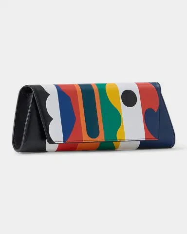 Akris Anouk Small Patchwork Leather Trapezoid Clutch Bag | Thumbnail 4 Akris Anouk Small Patchwork Leather Trapezoid Clutch Bag | Thumbnail 4