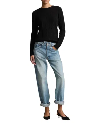 Polo Ralph Lauren Julianna Cable-Knit Cashmere Sweater | Thumbnail 1 Polo Ralph Lauren Julianna Cable-Knit Cashmere Sweater | Thumbnail 1