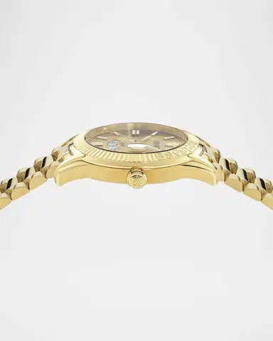 Versace Men's Apodis 41mm IP Yellow Gold Bracelet Watch | Thumbnail 4 Versace Men's Apodis 41mm IP Yellow Gold Bracelet Watch | Thumbnail 4