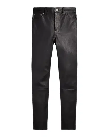 Polo Ralph Lauren Lambskin 5-Pocket Super-Slim Pants | Thumbnail 1 Polo Ralph Lauren Lambskin 5-Pocket Super-Slim Pants | Thumbnail 1