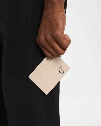 Christian Louboutin Men 's Mooncrest Leather Card Holder | Thumbnail 2 Christian Louboutin Men 's Mooncrest Leather Card Holder | Thumbnail 2