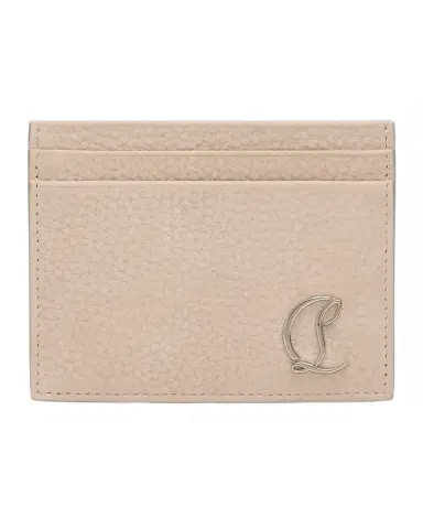 Christian Louboutin Men 's Mooncrest Leather Card Holder | Thumbnail 1 Christian Louboutin Men 's Mooncrest Leather Card Holder | Thumbnail 1