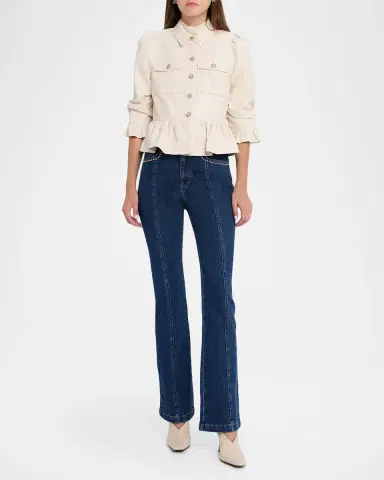 Cinq à Sept Shailene Studded Heart Jeans | Thumbnail 2 Cinq à Sept Shailene Studded Heart Jeans | Thumbnail 2