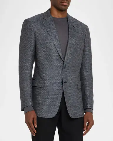 Giorgio Armani Men's Wool Linen Silk Sport Coat | Thumbnail 4 Giorgio Armani Men's Wool Linen Silk Sport Coat | Thumbnail 4