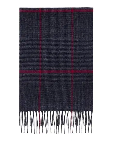 PIACENZA 1733 Men's Silk-Cashmere Check Scarf | Thumbnail 1 PIACENZA 1733 Men's Silk-Cashmere Check Scarf | Thumbnail 1