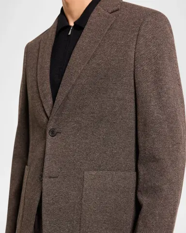 Theory Men 's Clinton Jacket in City Knit Twill | Thumbnail 5 Theory Men 's Clinton Jacket in City Knit Twill | Thumbnail 5