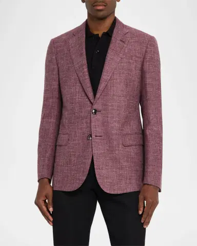 Giorgio Armani Men's Wool Silk Linen Sport Coat | Thumbnail 4 Giorgio Armani Men's Wool Silk Linen Sport Coat | Thumbnail 4