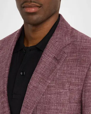 Giorgio Armani Men's Wool Silk Linen Sport Coat | Thumbnail 5 Giorgio Armani Men's Wool Silk Linen Sport Coat | Thumbnail 5