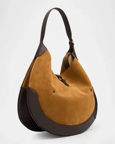 Polo Ralph Lauren Polo ID Suede Large Shoulder Bag | Thumbnail 3 Polo Ralph Lauren Polo ID Suede Large Shoulder Bag | Thumbnail 3