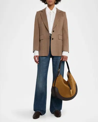 Polo Ralph Lauren Polo ID Suede Large Shoulder Bag | Thumbnail 5 Polo Ralph Lauren Polo ID Suede Large Shoulder Bag | Thumbnail 5