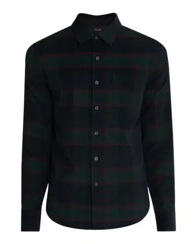 Vince Men 's Holme Plaid Cotton Button-Down Shirt | Thumbnail 1 Vince Men 's Holme Plaid Cotton Button-Down Shirt | Thumbnail 1