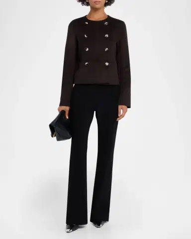 Proenza Schouler White Label Courtney Wool Double-Breasted Jacket | Thumbnail 2 Proenza Schouler White Label Courtney Wool Double-Breasted Jacket | Thumbnail 2