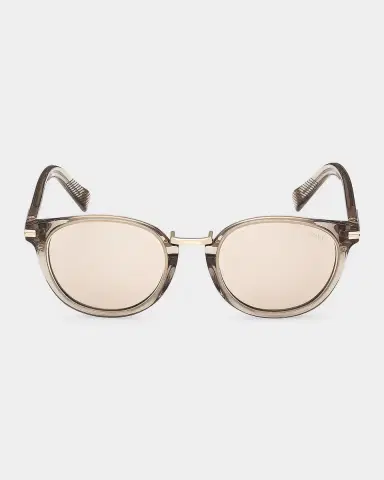 Zegna 51mm Acetate & Titanium Round Sunglasses | Thumbnail 2 Zegna 51mm Acetate & Titanium Round Sunglasses | Thumbnail 2