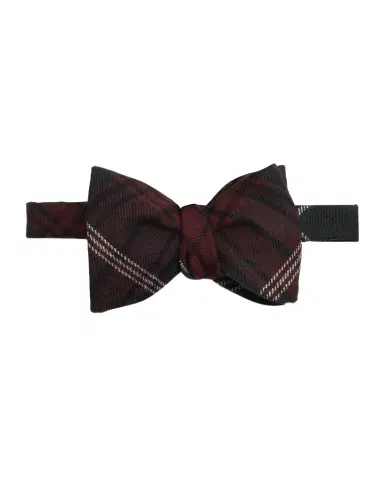 dunhill Men's Wool and Cashmere Tartan Plaid Bow Tie | Thumbnail 1 dunhill Men's Wool and Cashmere Tartan Plaid Bow Tie | Thumbnail 1