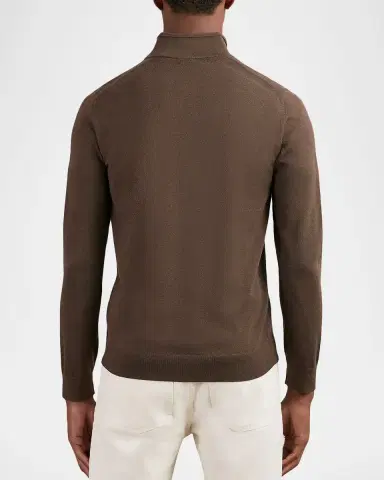 Reiss Men's Blackhall Merino Wool Half-Zip Funnel Neck Sweater | Thumbnail 2 Reiss Men's Blackhall Merino Wool Half-Zip Funnel Neck Sweater | Thumbnail 2