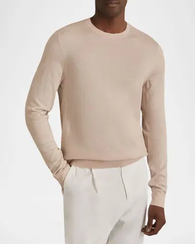 Reiss Men 's Wessex Merino-Wool Crewneck Sweater | Thumbnail 2 Reiss Men 's Wessex Merino-Wool Crewneck Sweater | Thumbnail 2