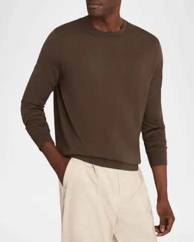 Reiss Men's Wessex Merino-Wool Crewneck Sweater | Thumbnail 4 Reiss Men's Wessex Merino-Wool Crewneck Sweater | Thumbnail 4
