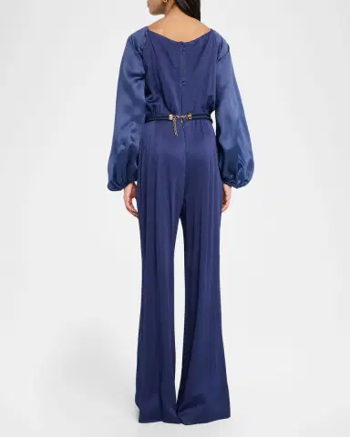 Silvia Tcherassi Geraldine Satin Jumpsuit | Thumbnail 2 Silvia Tcherassi Geraldine Satin Jumpsuit | Thumbnail 2