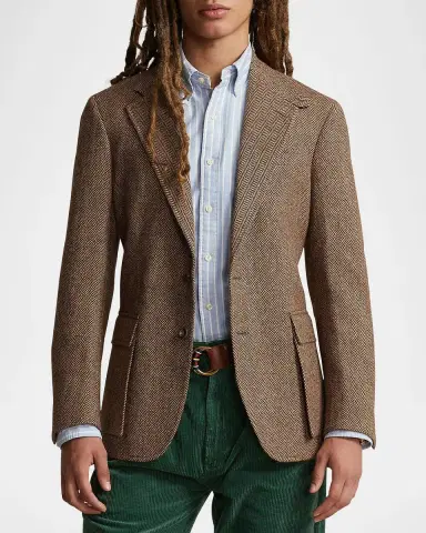 Polo Ralph Lauren Unisex Wool Herringbone Single-Breasted Sport Coat | Thumbnail 4 Polo Ralph Lauren Unisex Wool Herringbone Single-Breasted Sport Coat | Thumbnail 4