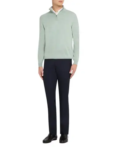 Reiss en 's Blackhall erino Wool Funnel Neck Half-Zip Sweater | Thumbnail 1 Reiss en 's Blackhall erino Wool Funnel Neck Half-Zip Sweater | Thumbnail 1