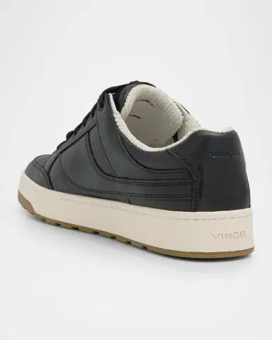 Vince Men's Wilder Court Leather Low-Top Sneakers | Thumbnail 2 Vince Men's Wilder Court Leather Low-Top Sneakers | Thumbnail 2