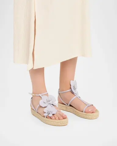 Zimmermann Orchid Leather Espadrille Sandals | Thumbnail 2 Zimmermann Orchid Leather Espadrille Sandals | Thumbnail 2