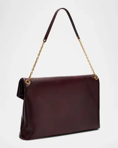 Saint Laurent Cassandre YSL Envelope Flap Shoulder Bag in Leather | Thumbnail 3 Saint Laurent Cassandre YSL Envelope Flap Shoulder Bag in Leather | Thumbnail 3