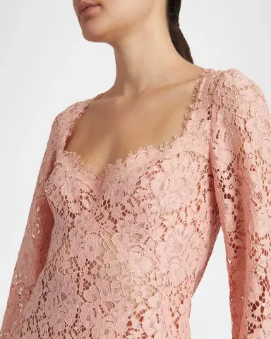 Dolce & Gabbana Guipure Lace Long-Sleeve Mini Dress | Thumbnail 5 Dolce & Gabbana Guipure Lace Long-Sleeve Mini Dress | Thumbnail 5